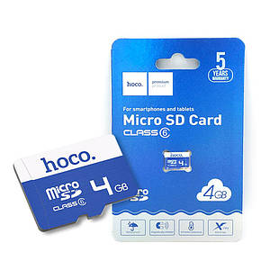 Картка пам'яті microSD (SDXC) Hoco 4Gb (class 6)