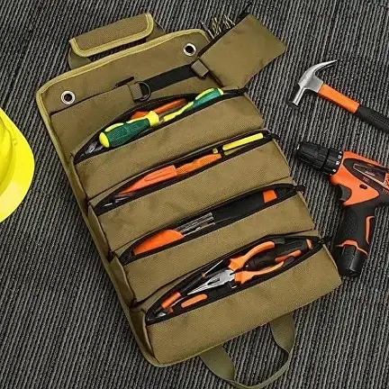 Купить Универсальная сумка для инструментов, органайзер сумка скрутка ...