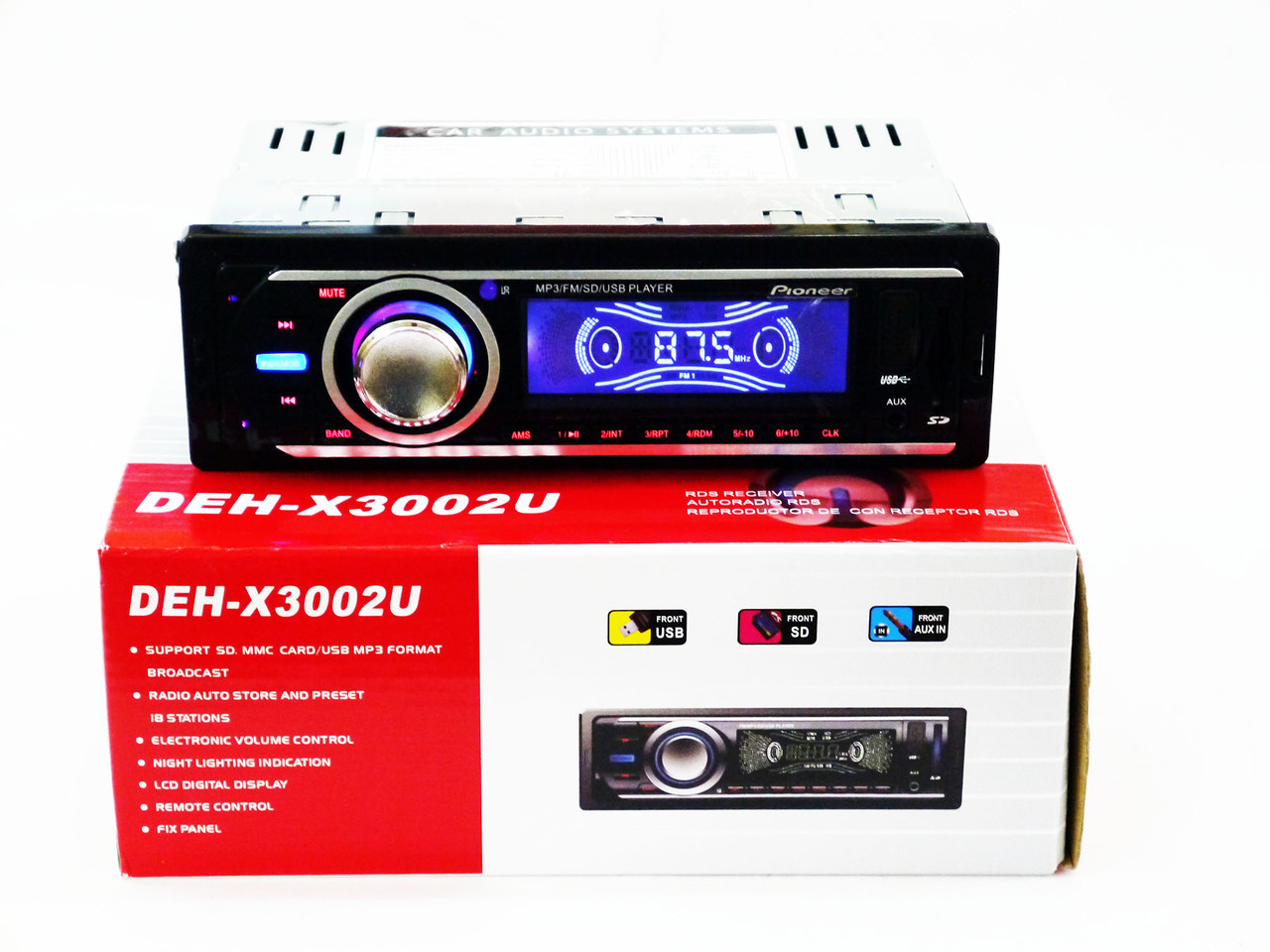 Автомагнітола DEH-X3002U — USB+SD+FM+AUX