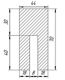 Профіль П-обр 46х70x2000 мм із пінопласту ПСБ-35., фото 4