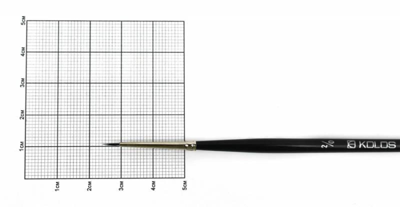 Пензель білка кругла № 00, KOLOS Classic 3049R