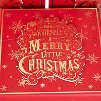 Новогодние подарочные коробки набор из 3 коробок "Красная классика" 20*20*9,5