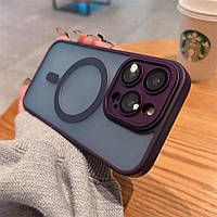 Чехол Protective Camera Matte Clear Case With MagSafe iPhone 14 Pro Deep Purple