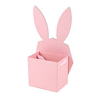 Коробка "Подарунок від зайчика", рожева