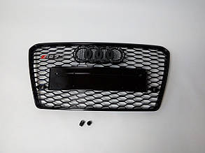Реєтка радіатора Audi A7 2011-2014 (з чорною оканіткою)