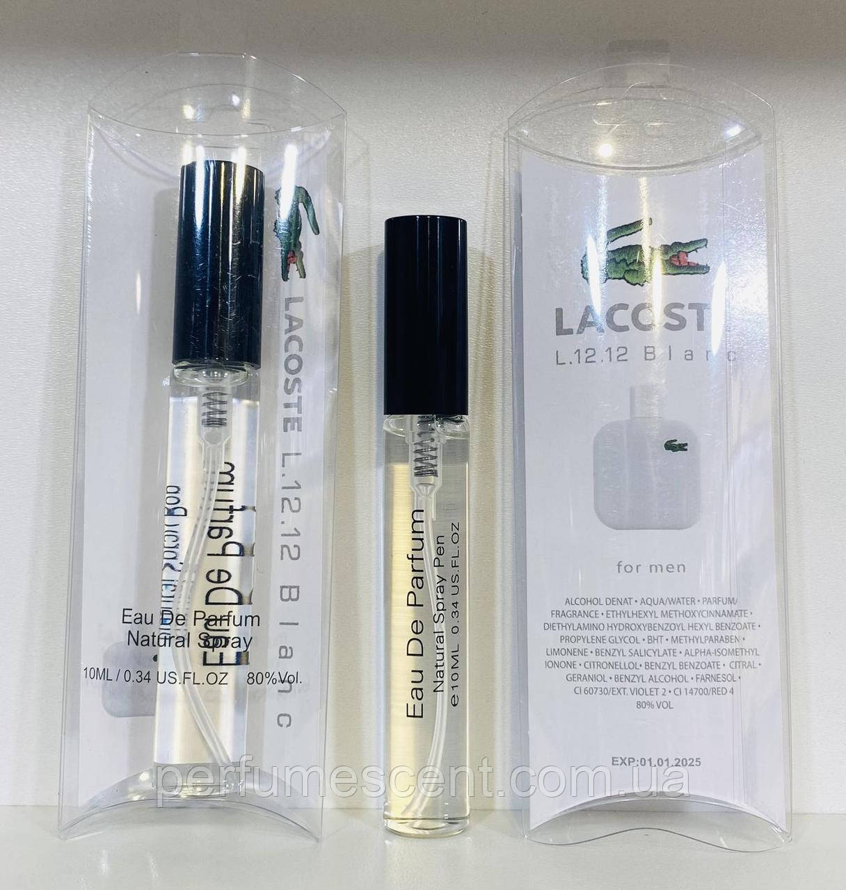 Парфумерія чудової якості Lacoste L.12.12 BLAN men 10ml