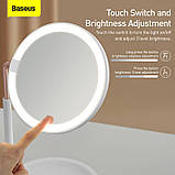 Зеркало BASEUS Smart Beauty Series Lighted Makeup Mirror with Storage Box |3 Level touch brightness| (DGZM-02), фото 6