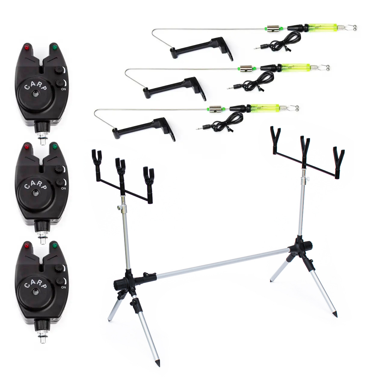 Набір Rumpol Род-под на 3 вудилища 3 Сигналізатора RMP Carp Свінгера