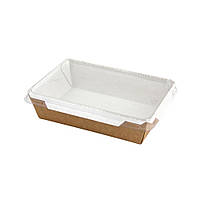 Контейнер крафт 750мл з пластиковою кришкою 400шт 010460327