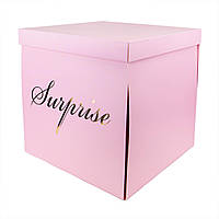 Коробка "Великий сюрприз" 50*50, рожева
