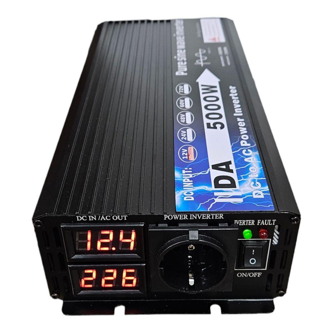 Инвертор для дома 5 кВт чистый синус Kronverk KS-5000 +2LCD (2500 Вт ...