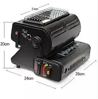 Газовий обігрівач-плитка 2в1 керамічний