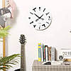 Настінний акриловий годинник з ножицями "TrimTime" - мінімалістичний, круглий, безшумний, 30*30 см, фото 10