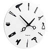 Настінний акриловий годинник з ножицями "TrimTime" - мінімалістичний, круглий, безшумний, 30*30 см, фото 2