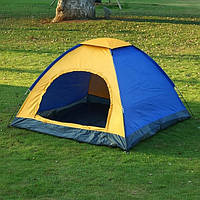 Палатка туристическая 4-х местная 2х2х1.5м кемпинговая для рыбалки и отдыха, Ch1, с москитной сеткой, Хорошее