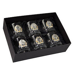 Набір кришталевих стаканів Boss Crystal "Келихи Лідер Платинум", платина, срібло, золото