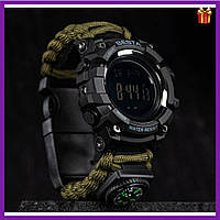 Мужские часы наручные тактические кварцевые надежные военные Besta Tactical с компасом 7в1 для Военных ЗСУ