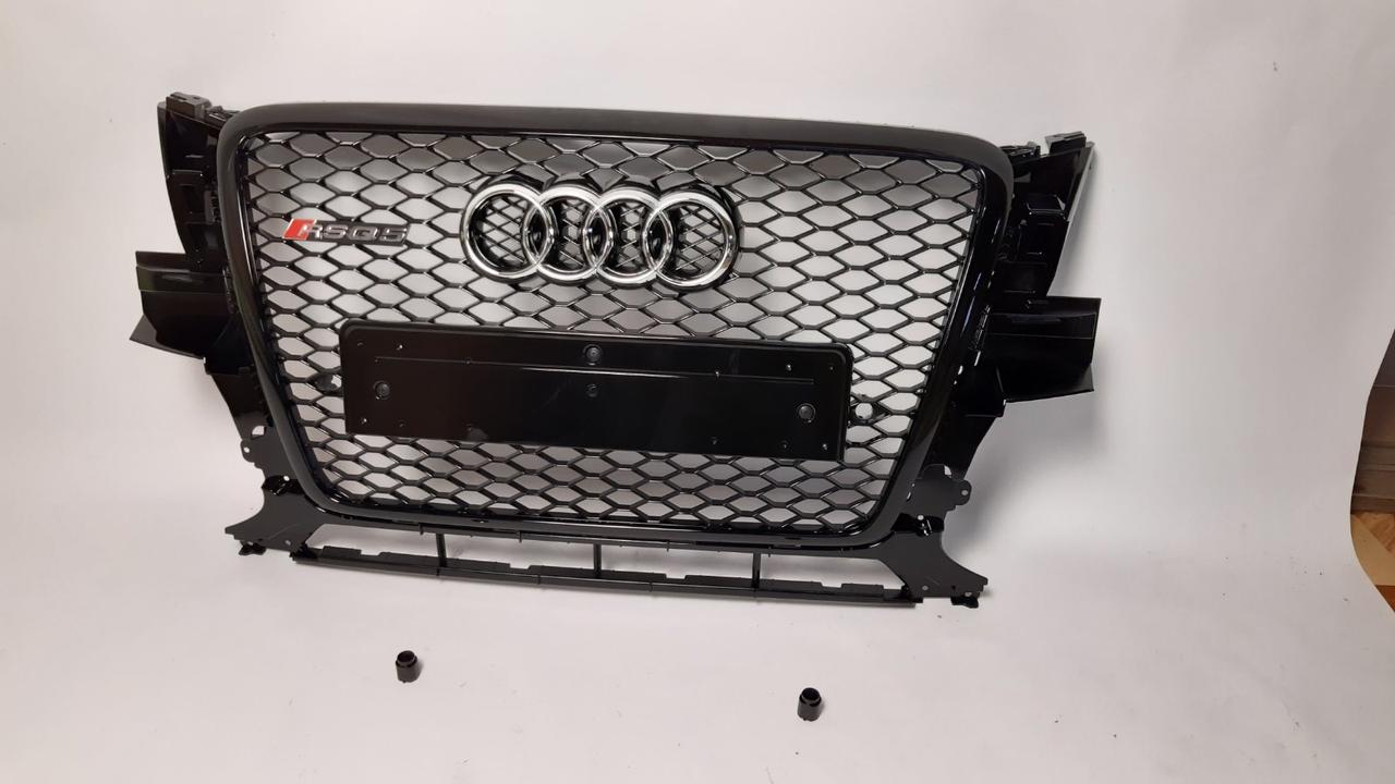 Решітка радіатора Audi Q5 2008-2012 стиль RSQ5 (чорна окантовка)