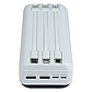 Повербанк Remax 30000mAh 2xUSB вбудовані кабелі RPP-103 White, фото 3