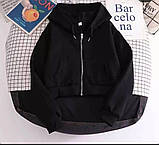 Жіноча худі коротка з капюшоном, фото 2