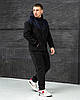 Чоловічий спортивний костюм на мікрофлісі чоловічий спортивний костюм зимовий із застібкою на блискавку з капюшоном, фото 9