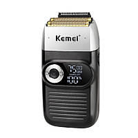 Профессиональный шейвер Kemei 3-Speed Cordless Foil Shaver Black (KM-2026)