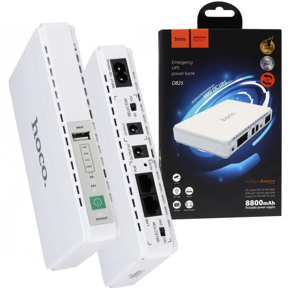 Купить Бесперебойник для роутера 5V/9V/12V 8800mAh UPS Hoco DB25а ...