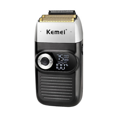 Професійний шейвер Kemei 3-Speed Cordless Foil Shaver Black (KM-2026), фото 2