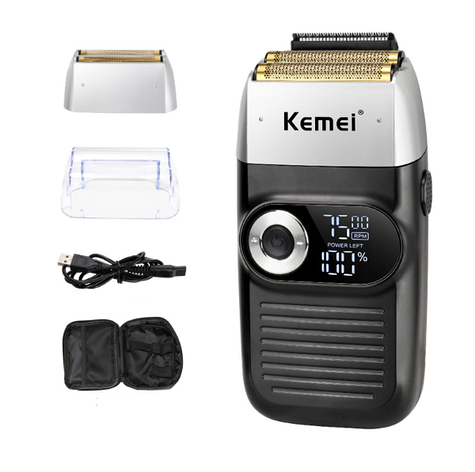 Професійний шейвер Kemei 3-Speed Cordless Foil Shaver Black (KM-2026), фото 2