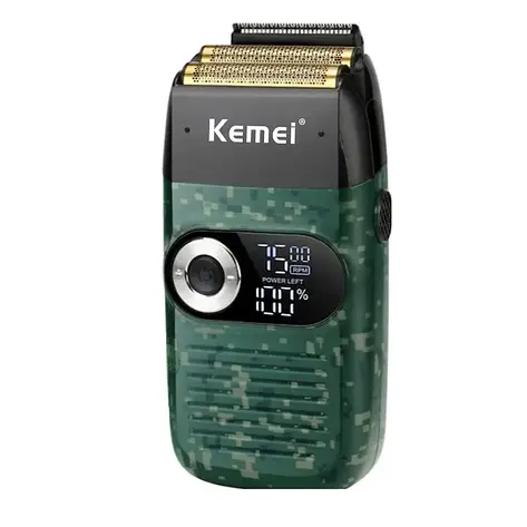 Професійний шейвер Kemei 3-Speed Cordless Foil Shaver Green (KM-2027), фото 2
