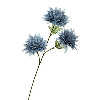 Искусственная декоративная хризантема, блакитна