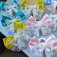 Ніжні бантики на заколочках чи на резинках 55 грн шт