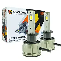 Светодиодные автолампы LED CYCLONE H1 TYPE 38 6000K 14000 Lm 60W с CAN BUS обманкой (2 шт.)