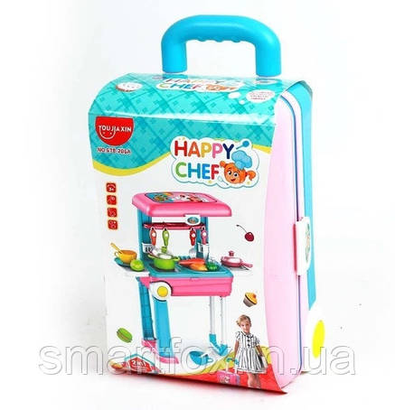 Дитячий ігровий набір HAPPY CHEF 2in1 " Кухня у валізці" 678-206A, фото 1