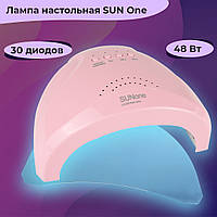 Лампа для маникюра настольная SUN One 48 Вт Led-UV маникюрная лампа для шилака для полигеля, для ногтей таймер