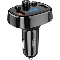 ФМ-модулятор XO Car Charger 18W Bluetooth BCC03 Black