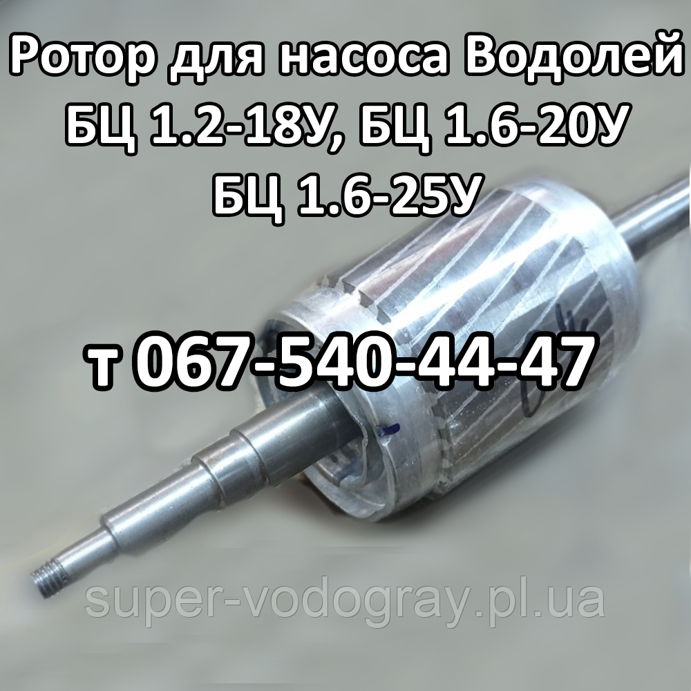 Ротор для насоса Водолей БЦ 1.2-18У, 1.6-20У, 1.6-25У, фото 1