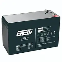 Акумулятор для ДБЖ GEM Battery GS 12-9. Black 12V, 9.0A