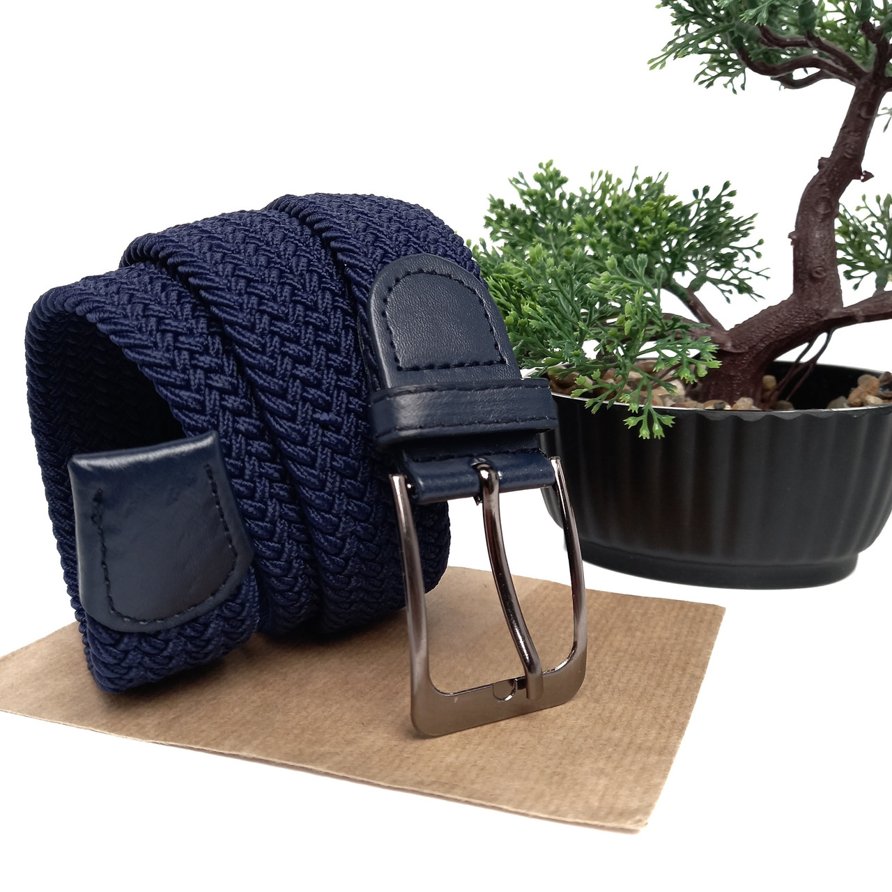 Ремінь чоловічий батал текстиль синій Арт.К9-40-249-4-батал Lers (Україна)