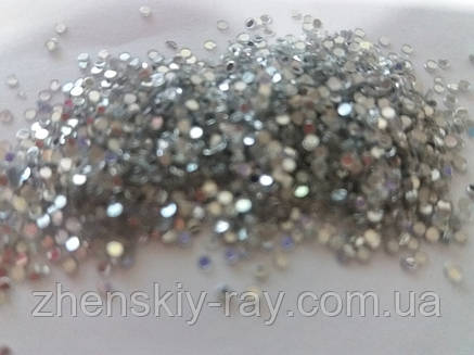 Імітація каменів "Сваровскі" сріблясті, фото 2