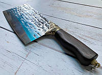 Прочный кованый кухонный топорик для разделки рубки мяса костей 33см нож секач топор-тяпка мясника SY35, GS12