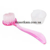 Щітка з ручкою кругла