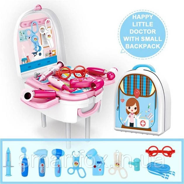 Дитячий ігровий набір валізка HAPPY DOCTOR 2in1 678-302A