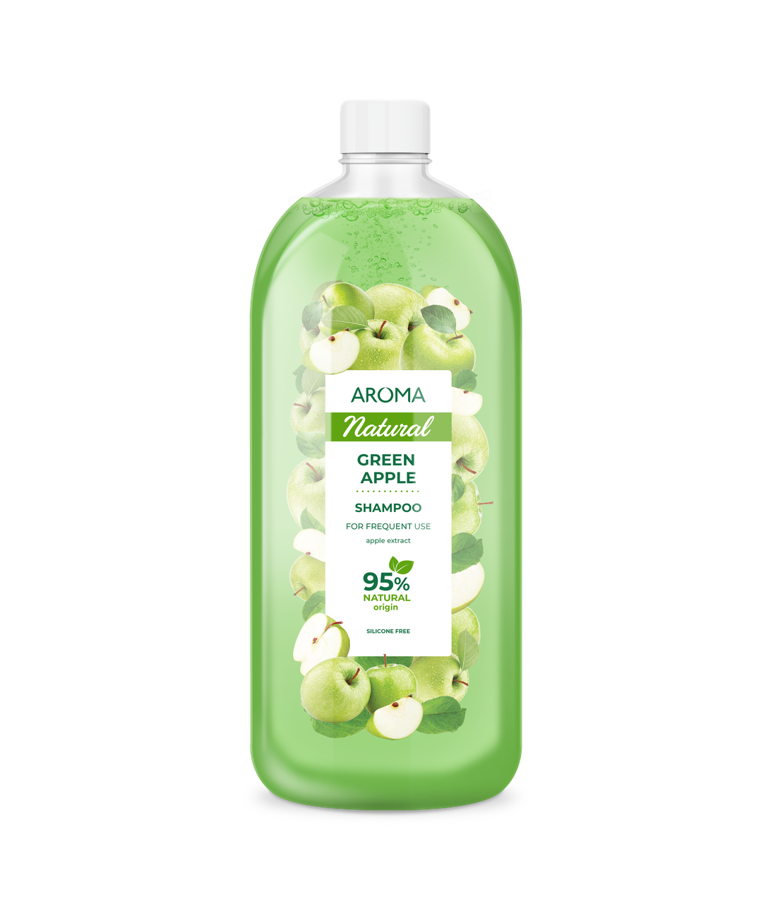 Шампунь AROMA NATURAL Зелене яблуко 900 мл