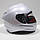 MT Targo Solid A0 Gloss Pearl White, XS Мотошолом інтеграл, фото 6