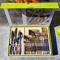 Набори столових приборів Maestro MR-1511-24 (24 предмети) Столові набори ложки, виделки, ножі з неіржавкої сталі
