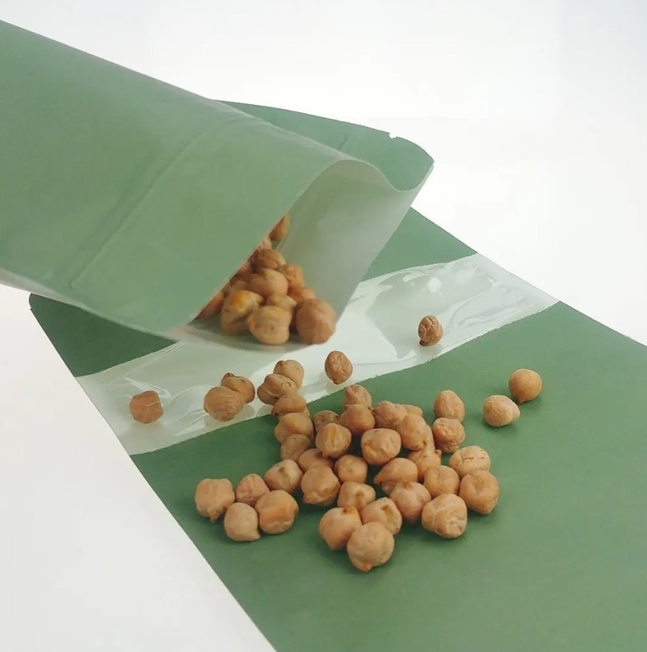 Пакеты дой-пак крафт зеленый zip замок с прозрачным окном 140х240 мм для орехов сухофруктов хвоя(От 100шт.) - фото 7 - id-p1945673684