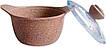 Каструля зі скляною кришкою O.M.S. Collection 3120 з гранітним покриттям 20 см 2,8 л Коричневий (Туреччина), фото 7