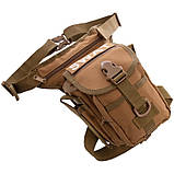 Сумка тактична на стегно та ногу SILVER KNIGHT SWAT TY-229 (28х27х10 см) 7 л, фото 3