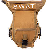 Сумка тактична на стегно та ногу SILVER KNIGHT SWAT TY-5717 (22х16х9 см) 3 л, фото 6